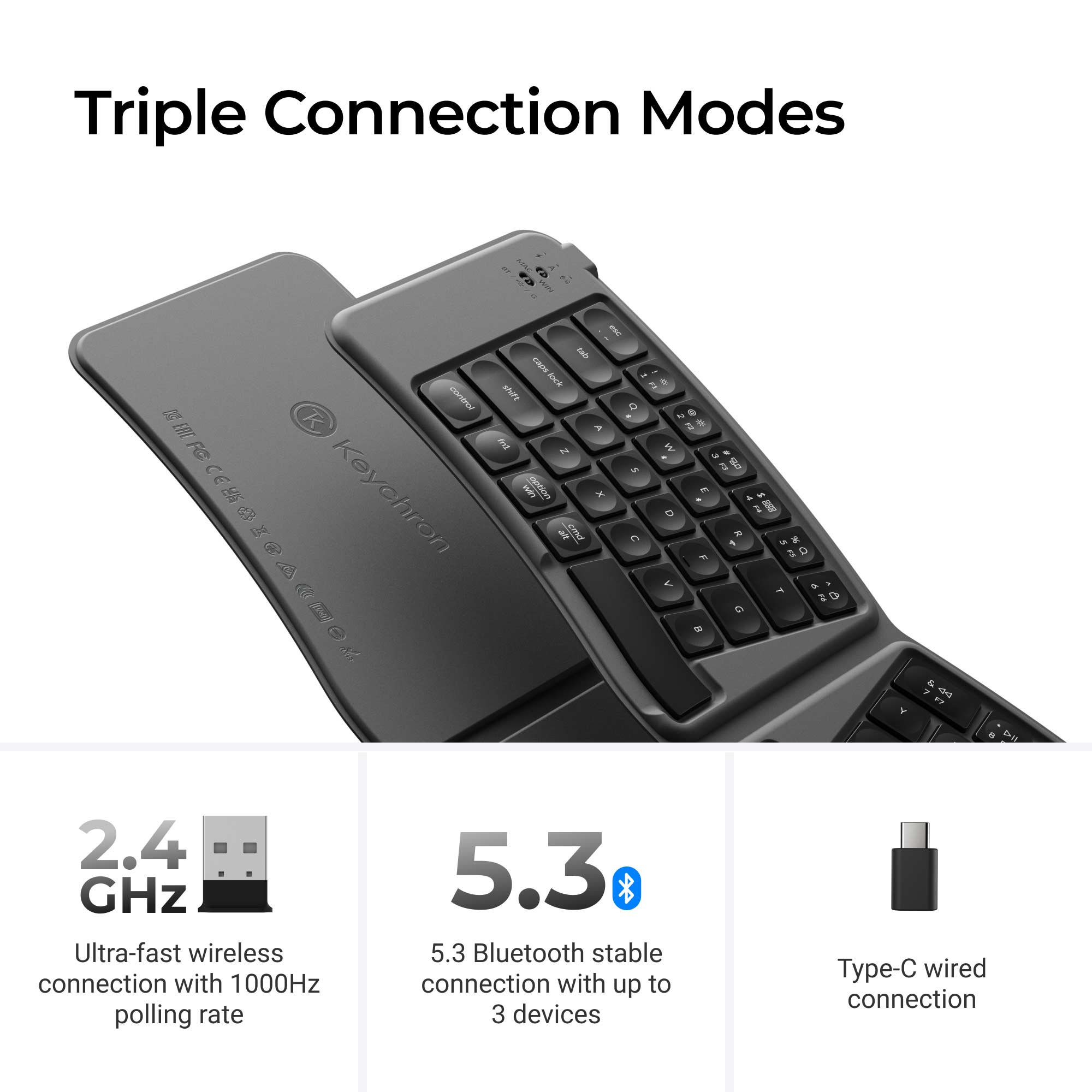 Keychron B11 Pro Ultra-Slim Wireless Foldable Keyboard - Image 4