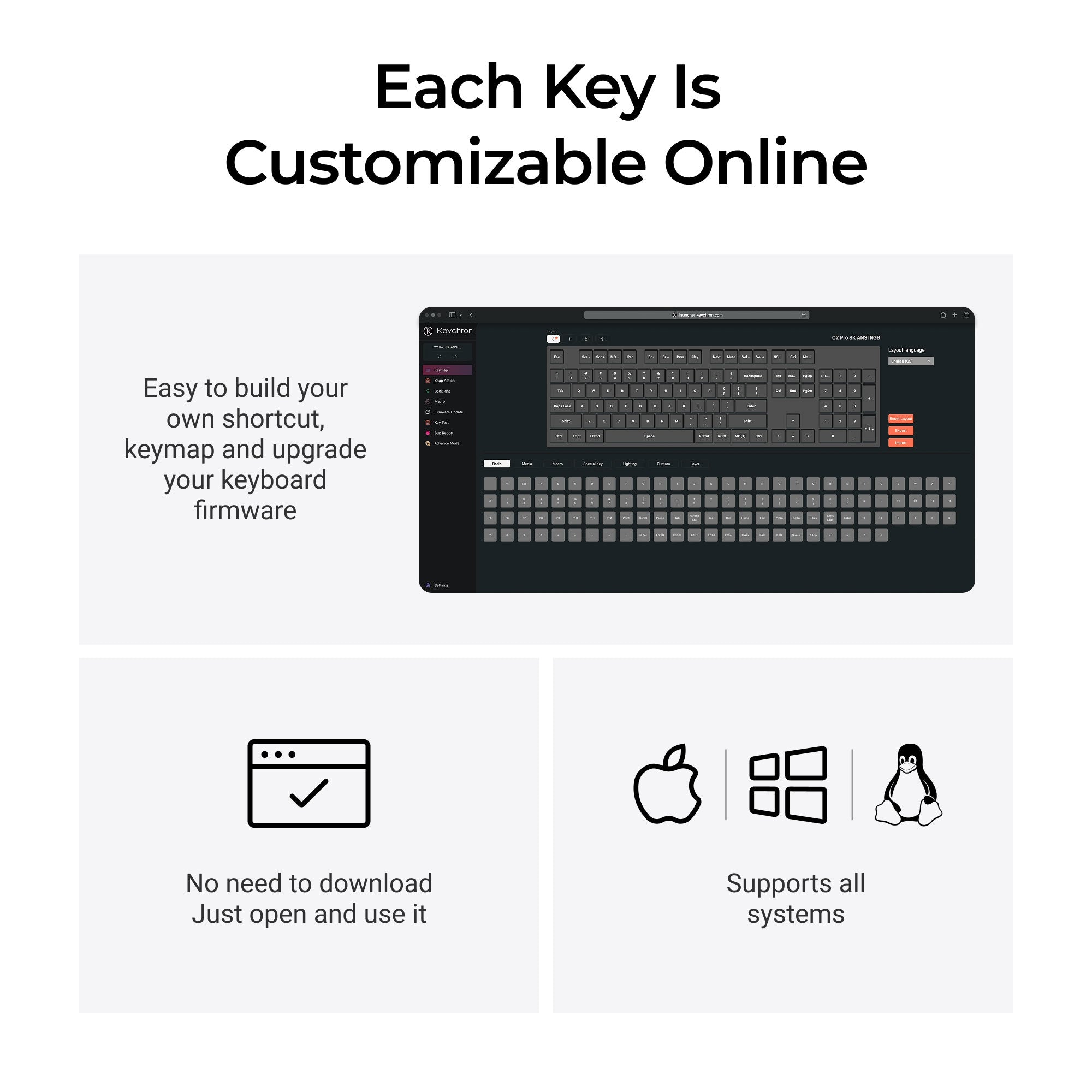 Keychron C2 Pro 8K QMK Wired Custom Mechanical Keyboard - Image 5