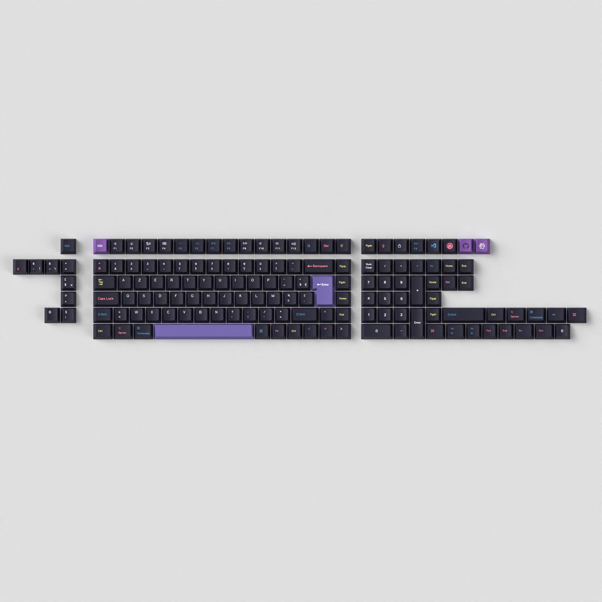 ISO Cherry Profile Dye-Sub PBT Full Set Keycap Set - Developer - Image 3