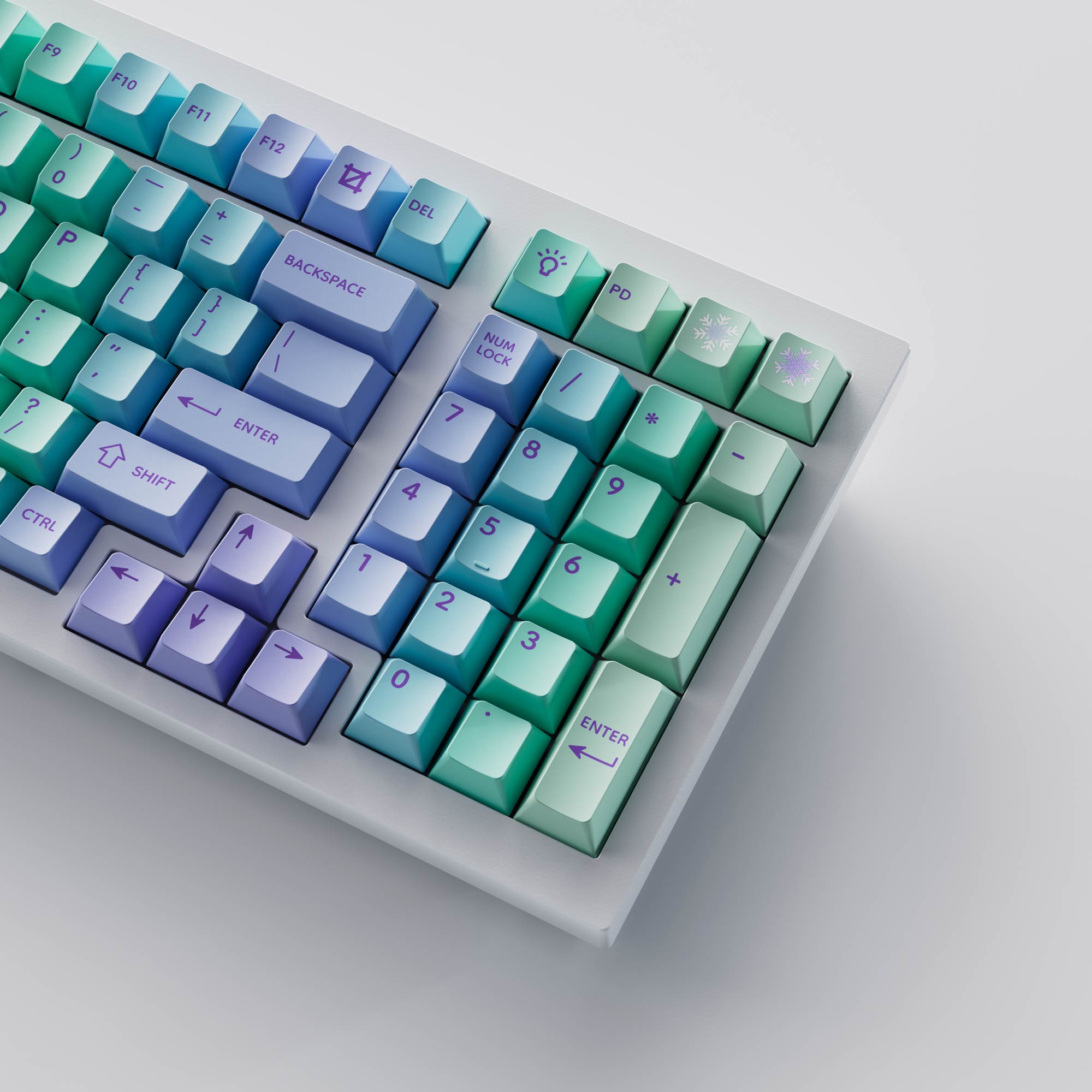 Cloud and Snow - Cherry Profile Dye-Sub PBT Full Keycap Set - Image 3