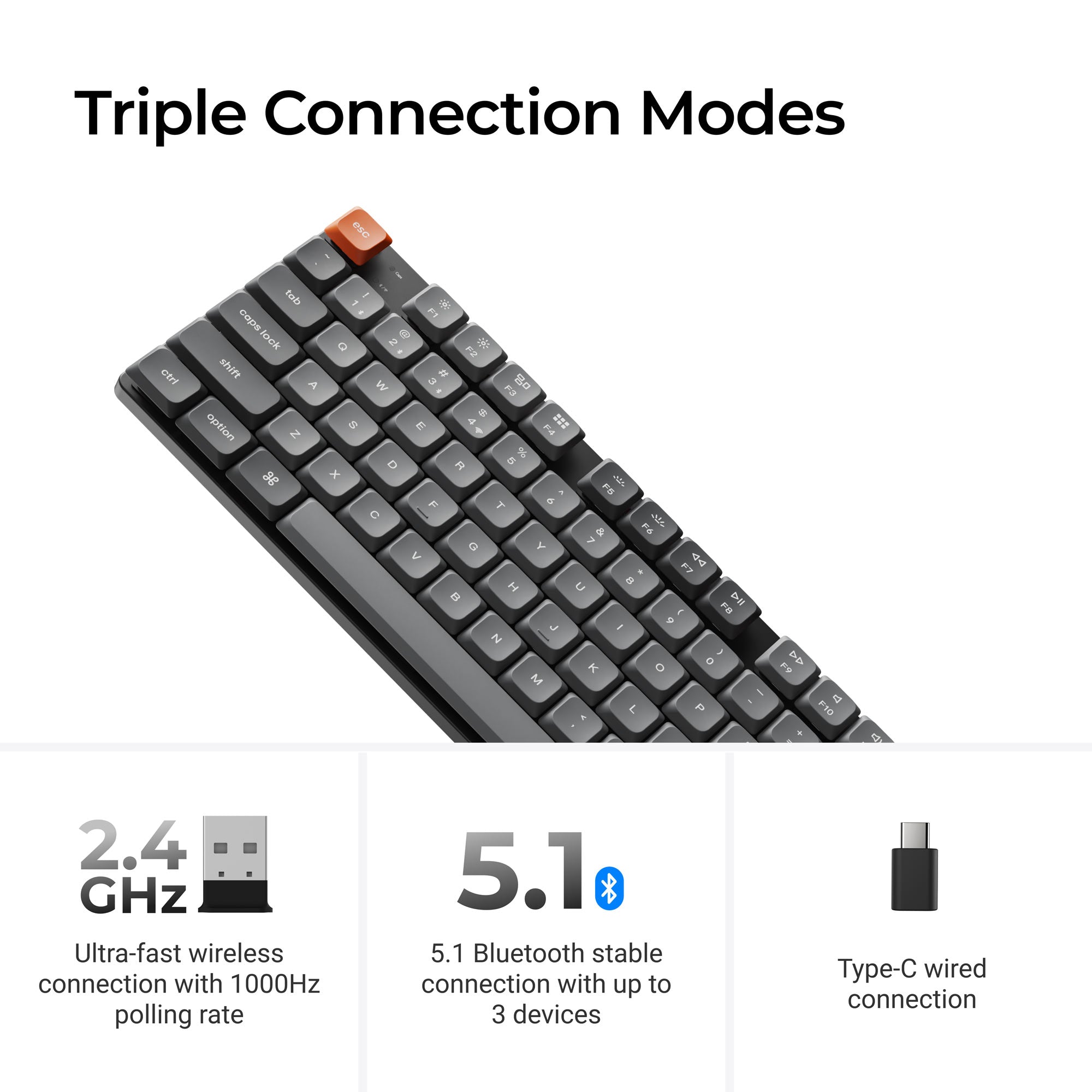 Keychron K1 Max QMK/VIA Wireless Custom Mechanical Keyboard - Image 5