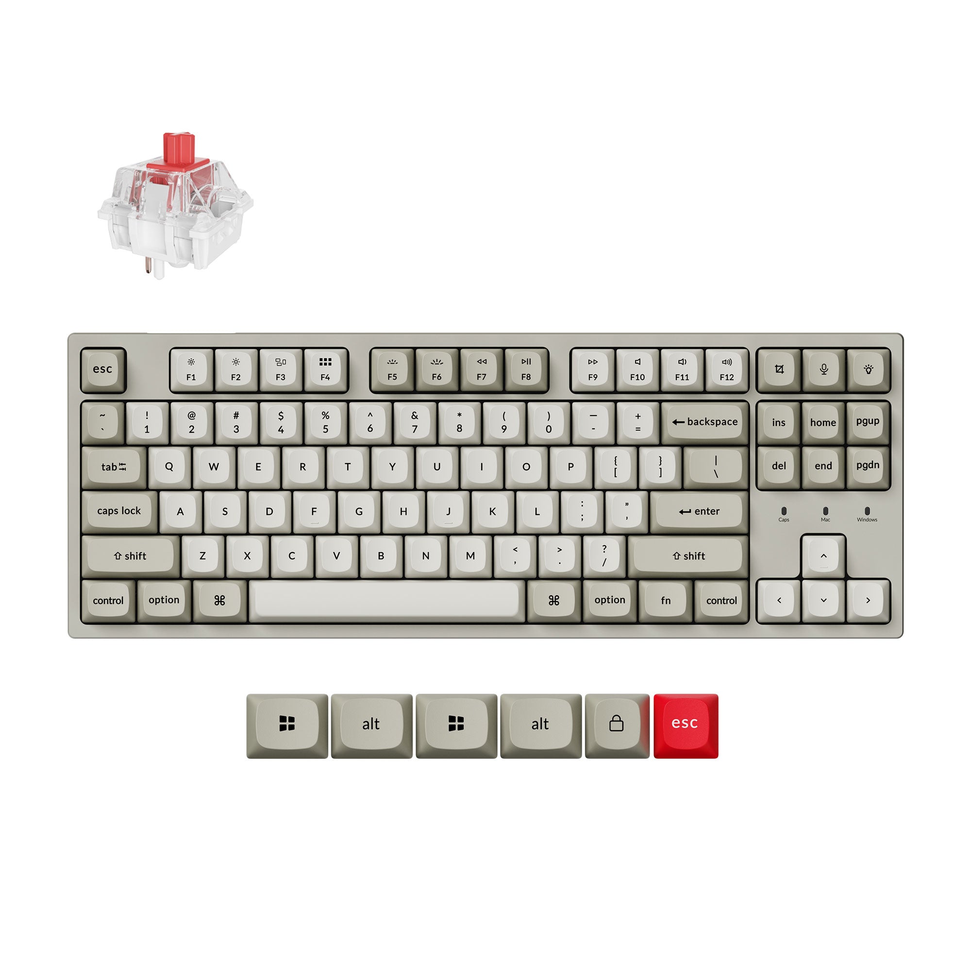 Keychron C1 Pro 8K QMK Wired Custom Mechanical Keyboard - Image 7