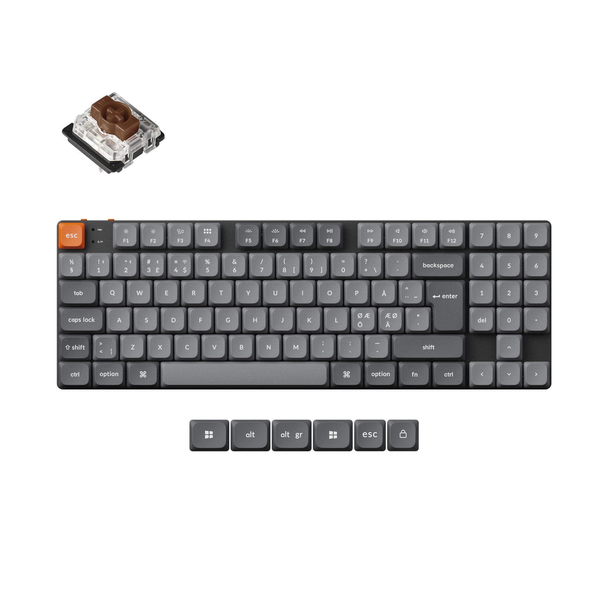 Keychron K13 Max QMK Wireless Custom Mechanical Keyboard ISO Layout Collection - Image 8