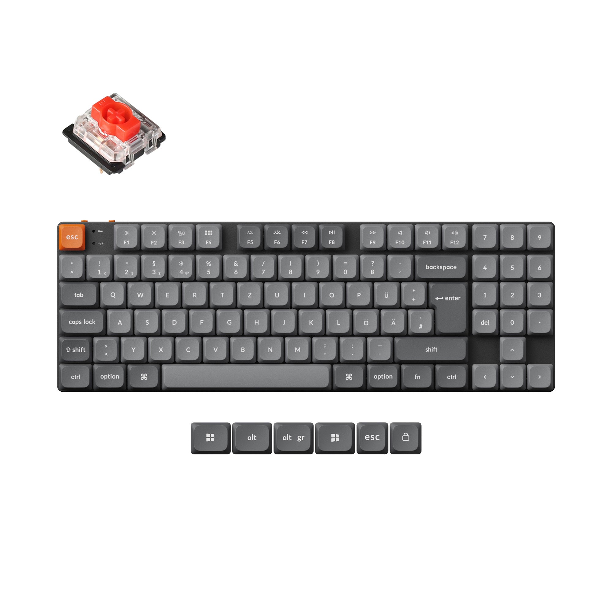 Keychron K13 Max QMK Wireless Custom Mechanical Keyboard ISO Layout Collection - Image 3