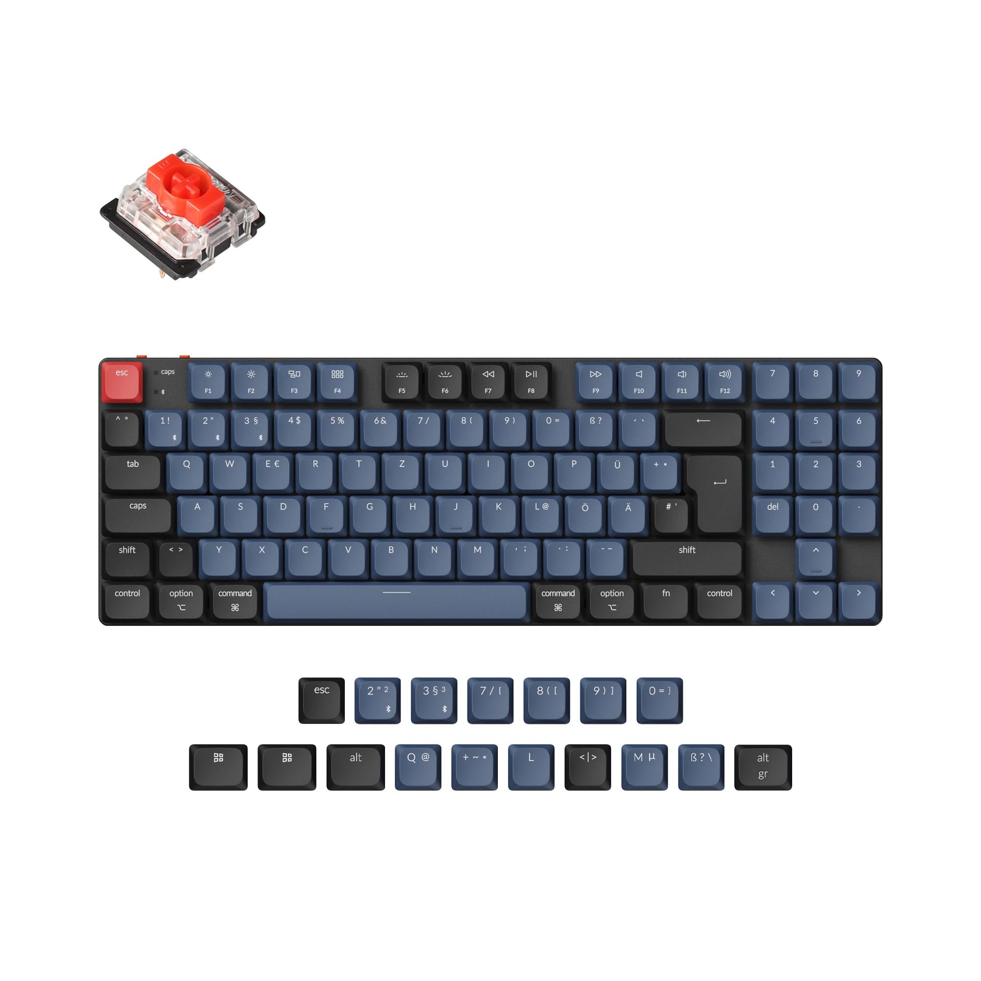 Keychron K13 Pro QMK/VIA Wireless Custom Mechanical Keyboard ISO Layout Collection - Image 3