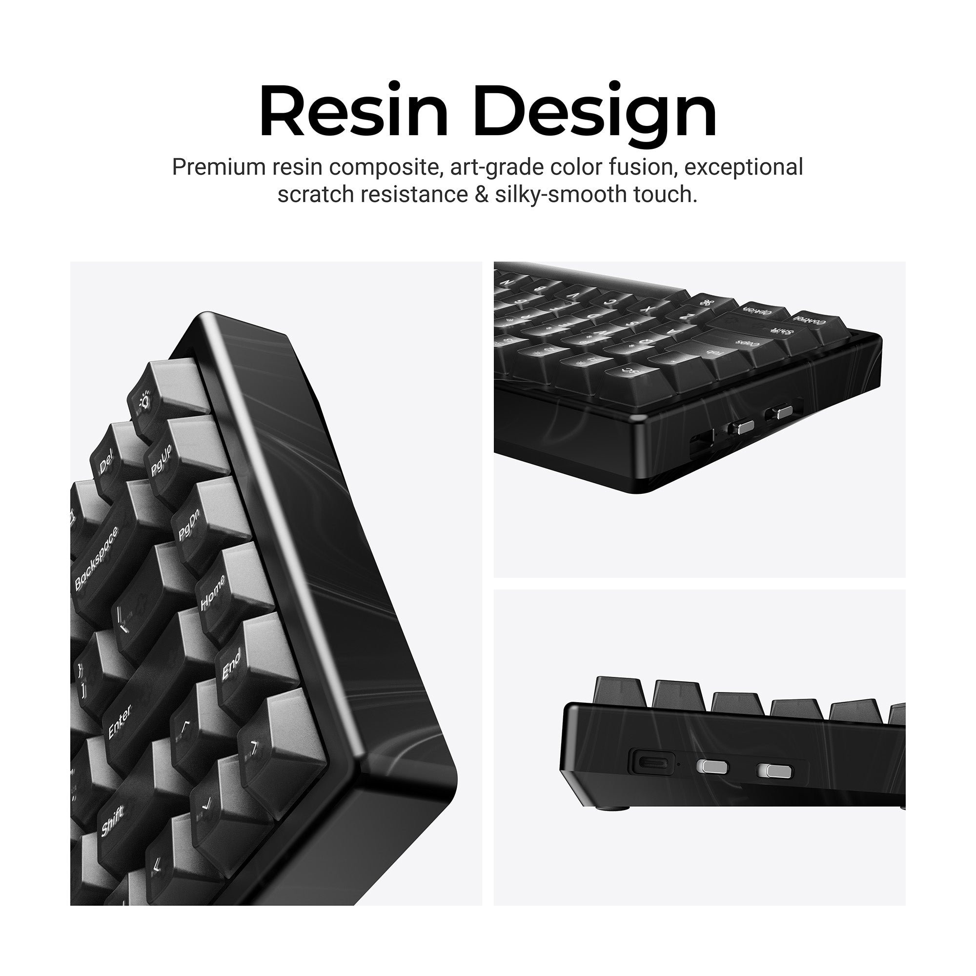 Keychron K2 HE Wireless Magnetic Switch Custom Keyboard - Resin Edition - Image 5