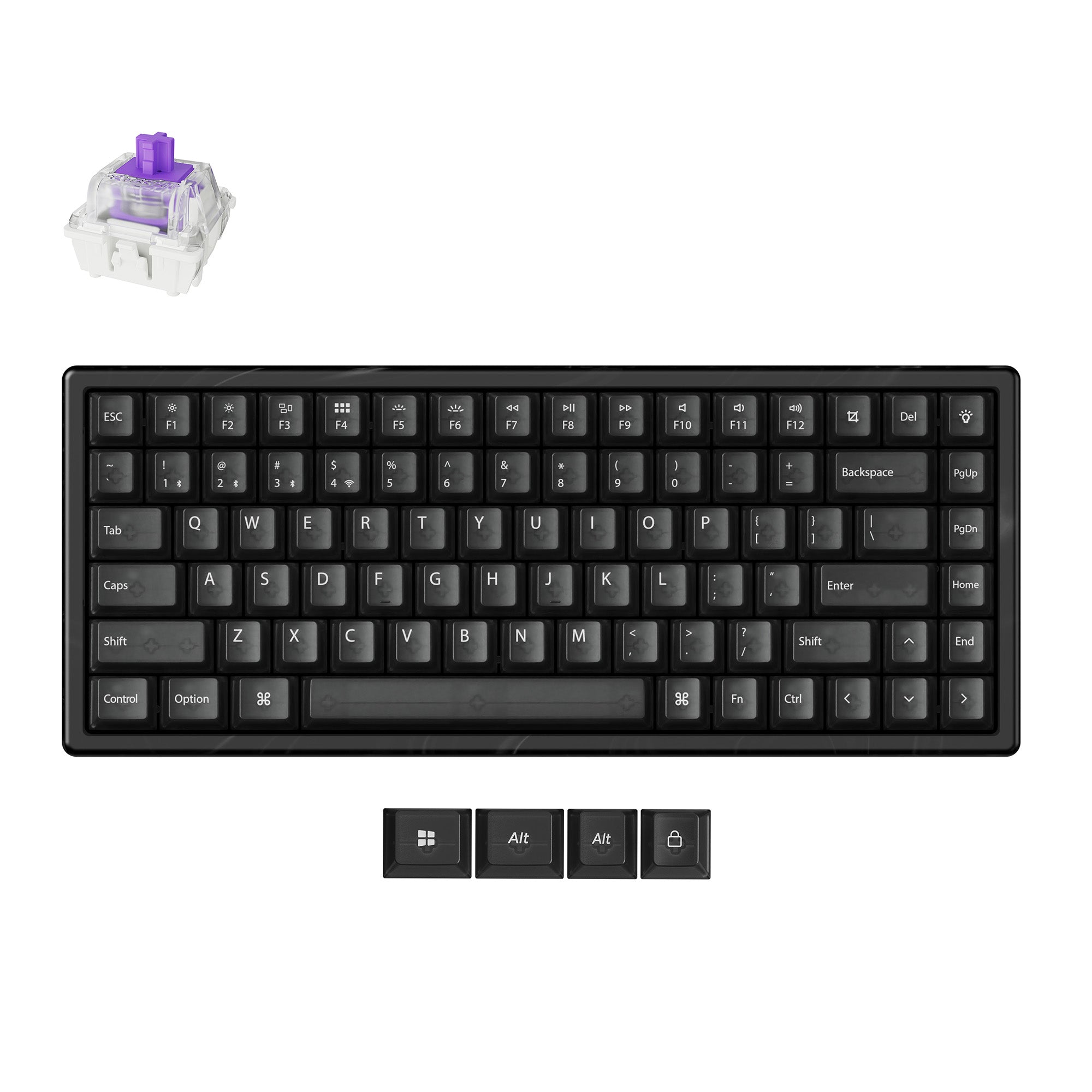 Keychron K2 HE Wireless Magnetic Switch Custom Keyboard - Resin Edition - Image 7
