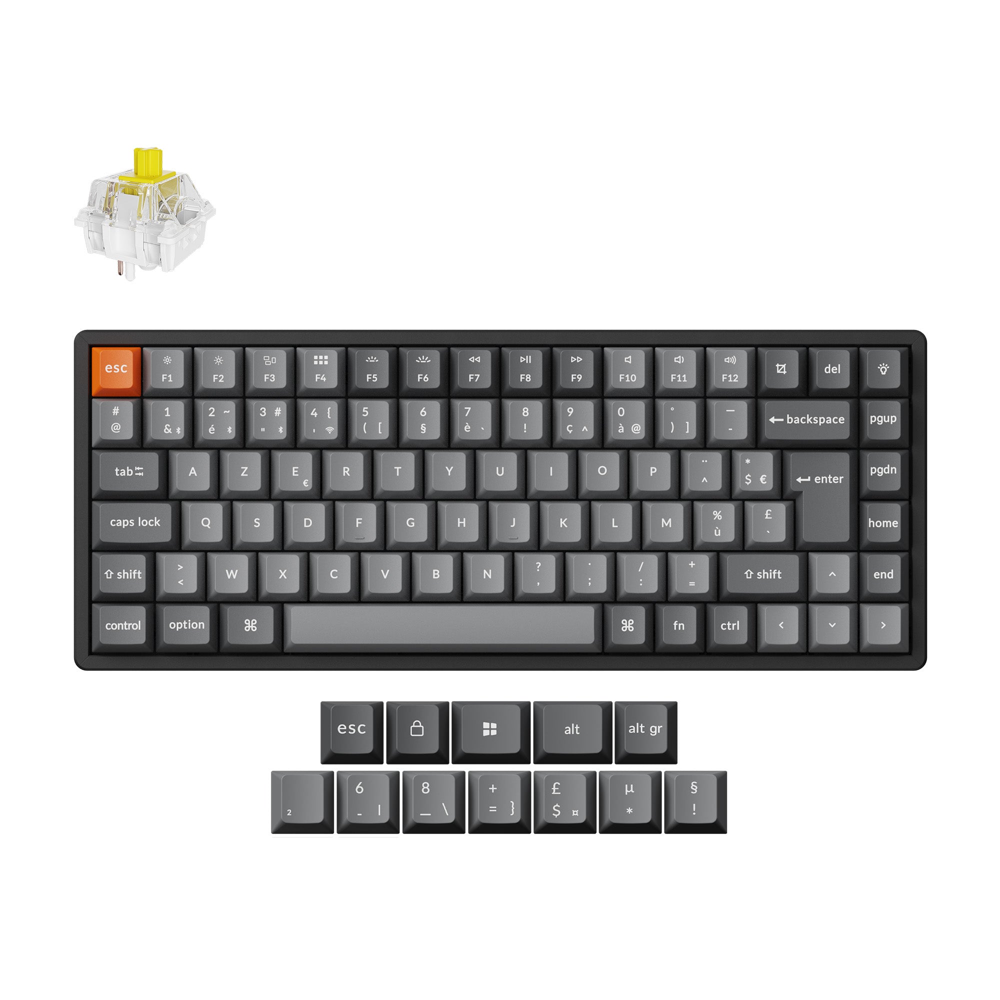 Keychron K2 Max QMK Wireless Mechanical Keyboard ISO Layout Collection - Image 21