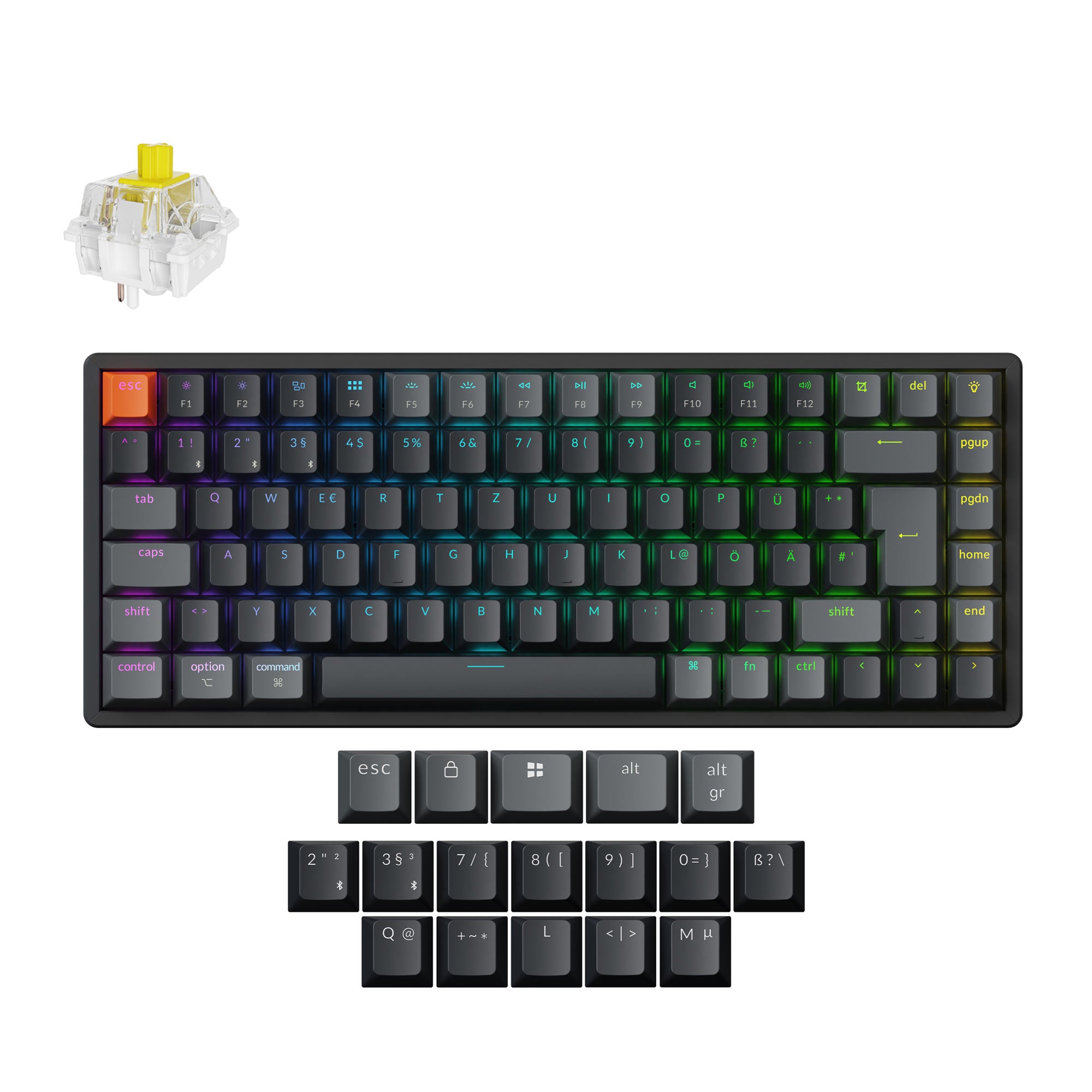 Keychron K2 QMK Wireless Mechanical Keyboard (ISO Layout) - Version 3 - Image 6