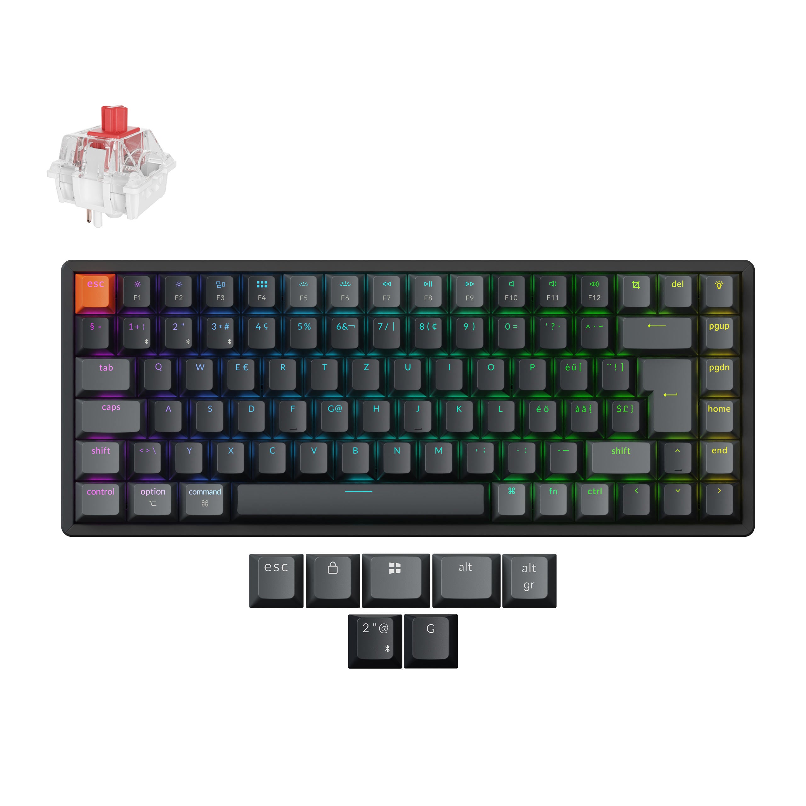 Keychron K2 QMK Wireless Mechanical Keyboard (ISO Layout) - Version 3 - Image 7