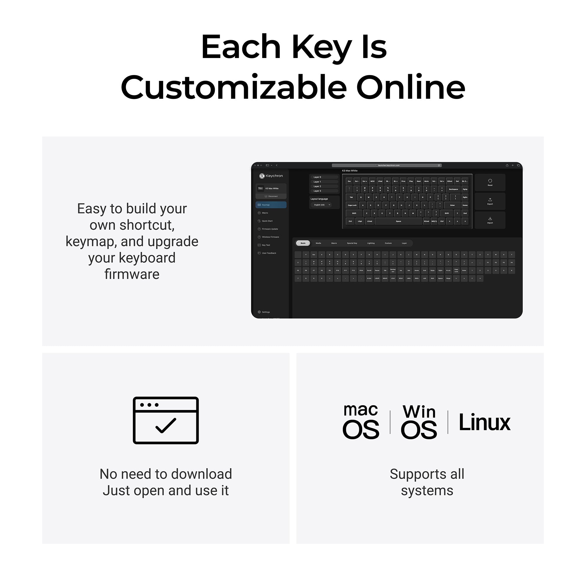 Keychron K3 Max QMK Wireless Custom Mechanical Keyboard - All-Wood Special Edition - Image 4
