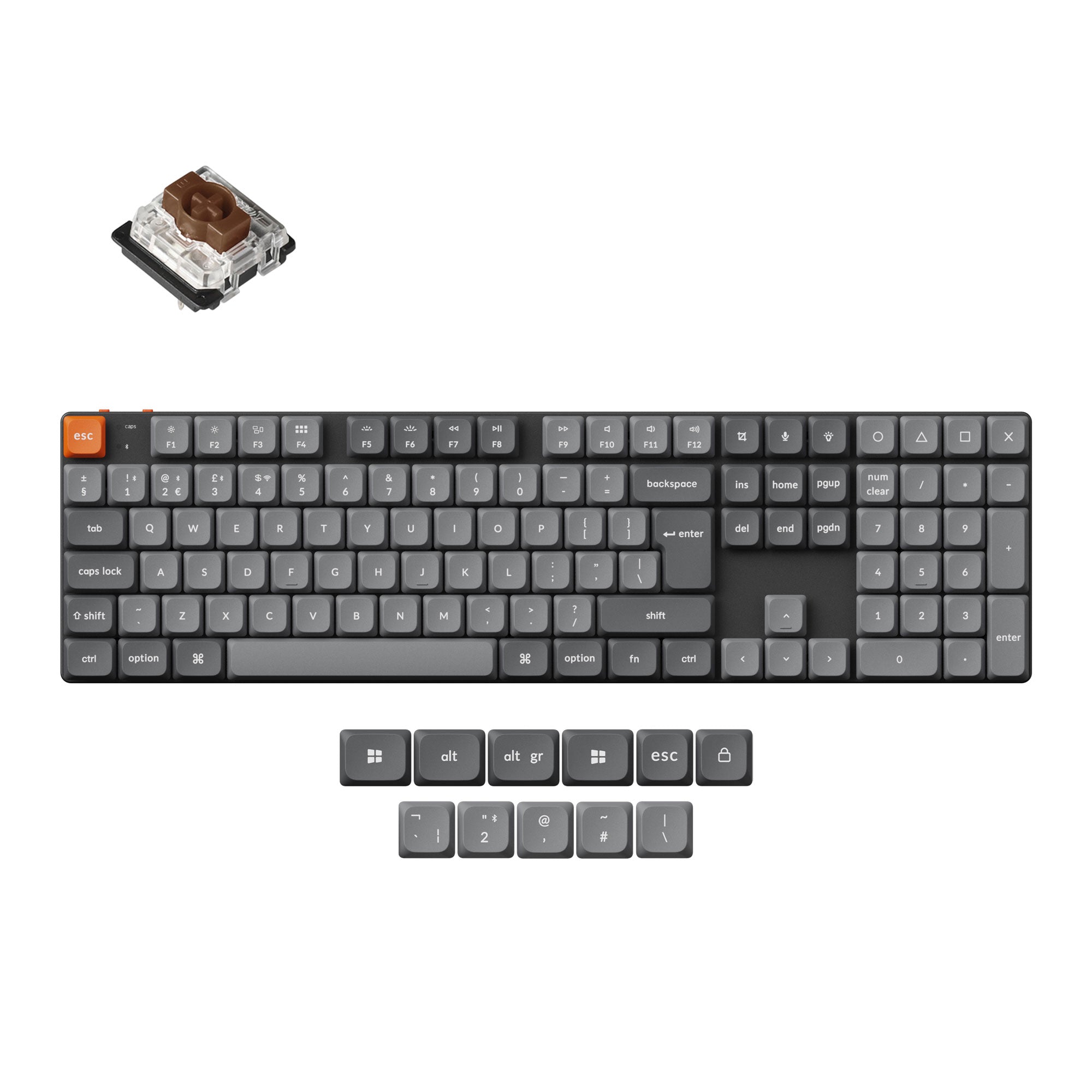Keychron K5 Max QMK Wireless Custom Mechanical Keyboard ISO Layout Collection - Image 2