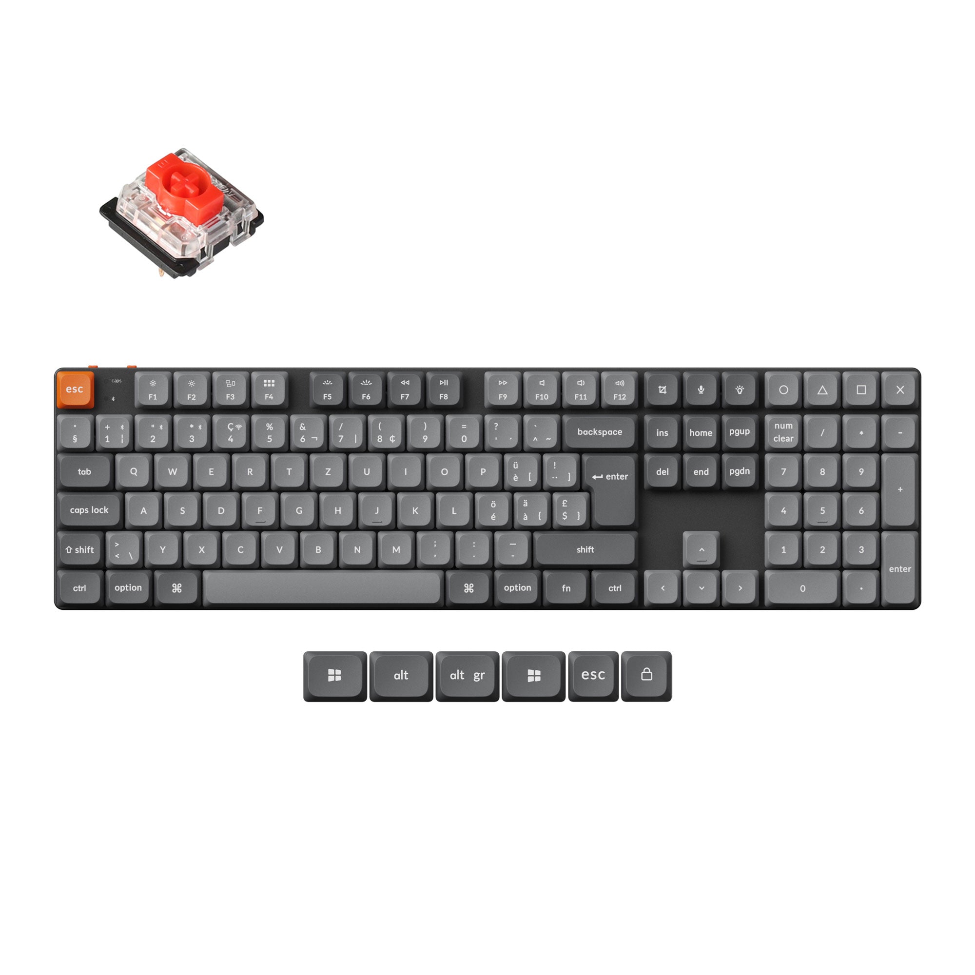 Keychron K5 Max QMK Wireless Custom Mechanical Keyboard ISO Layout Collection - Image 5