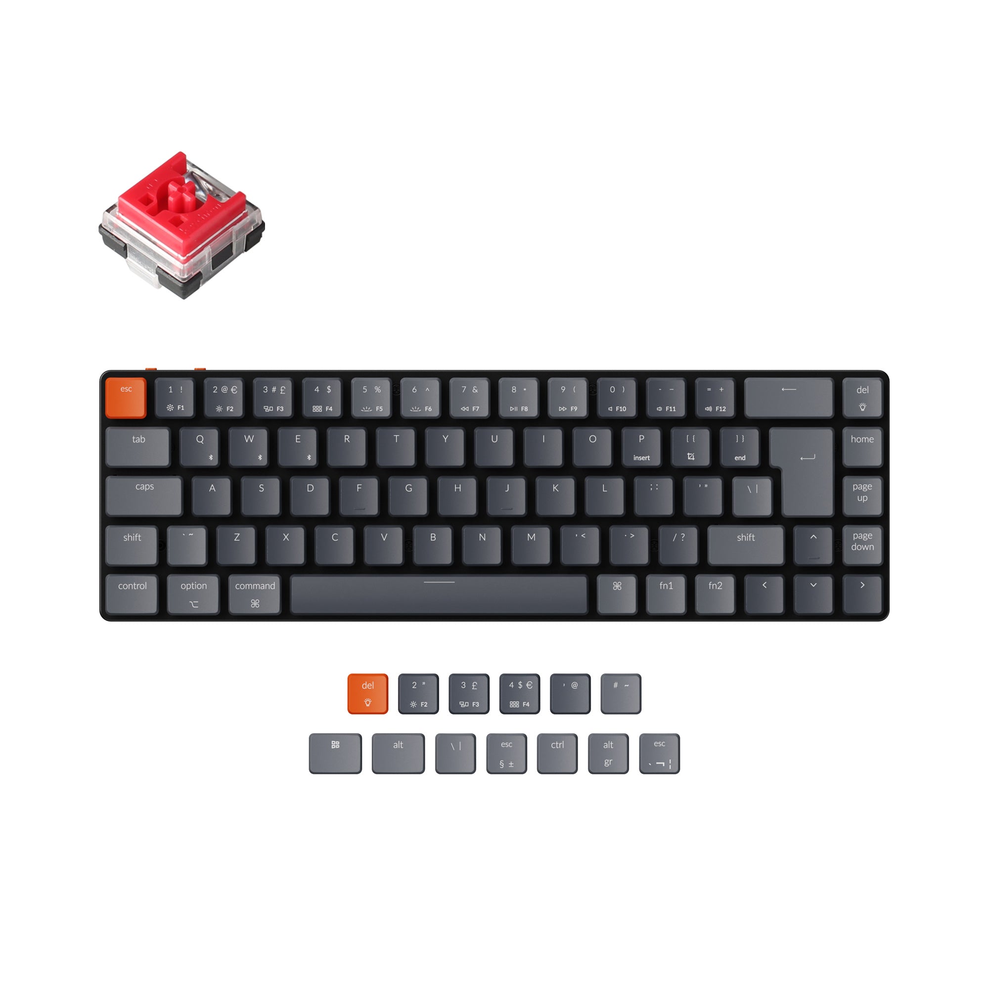 Keychron K7 Ultra-slim Wireless Mechanical Keyboard (UK ISO Layout) - Image 10