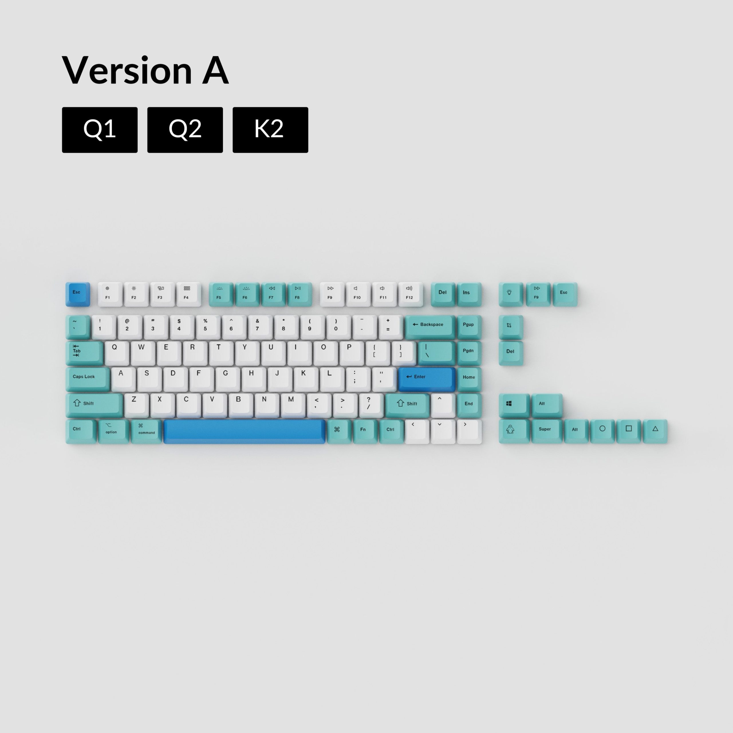 OEM Dye-Sub PBT Keycap Set - Iceberg - Image 3