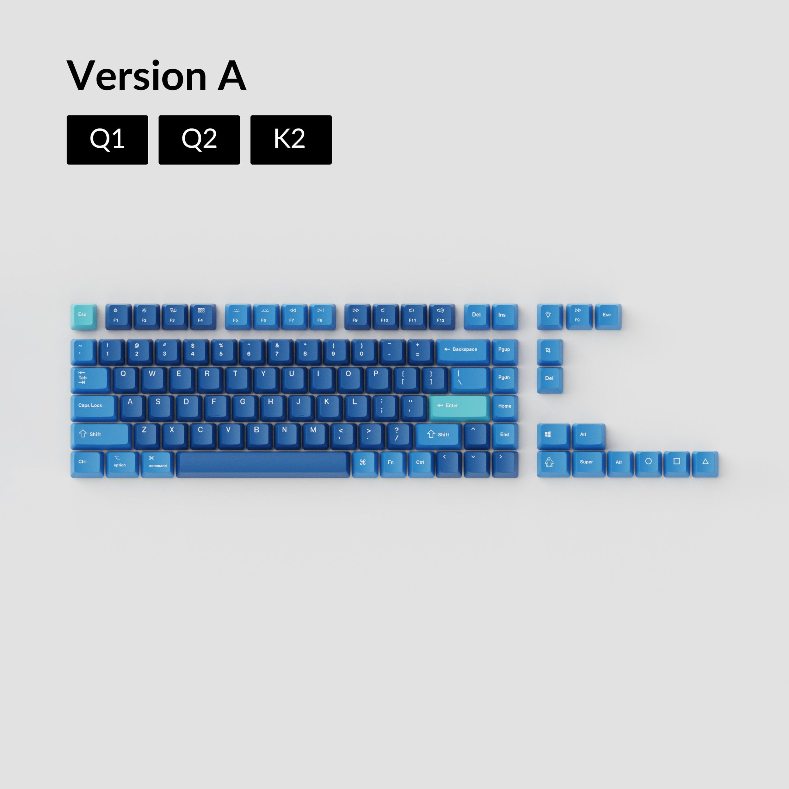 OEM Dye-Sub PBT Keycap Set - Ocean - Image 3