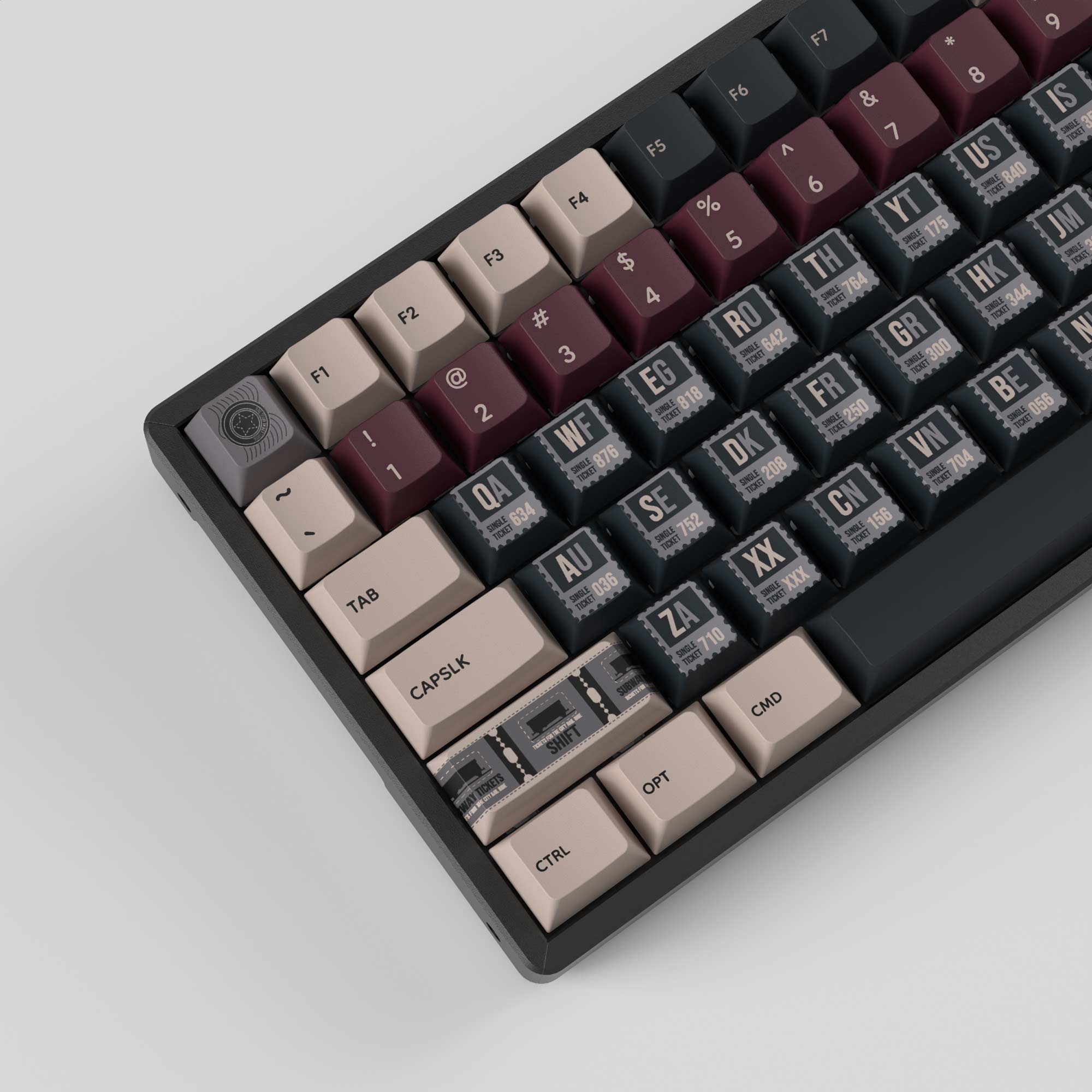Vintage Stamp - Cherry Profile Dye-Sub PBT Full Keycap Set - Image 2