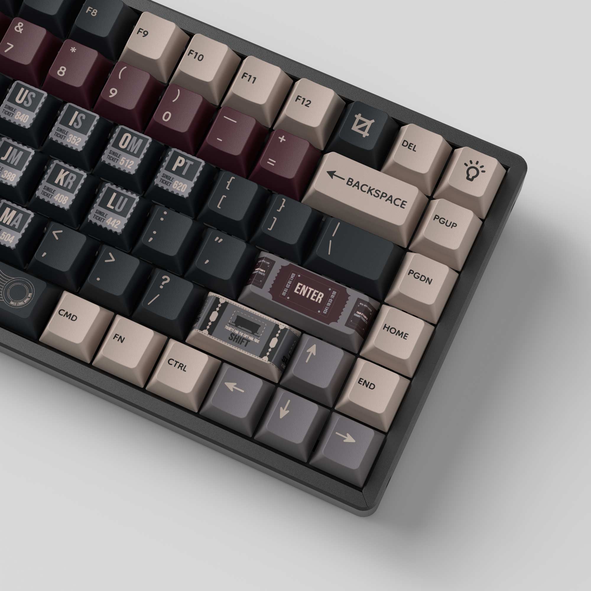 Vintage Stamp - Cherry Profile Dye-Sub PBT Full Keycap Set - Image 3